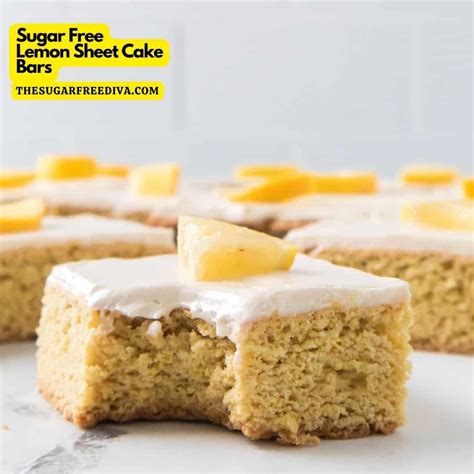 Sugar Free Lemon Sheet Cake Bars | Recipe Cart | Recipe Cart
