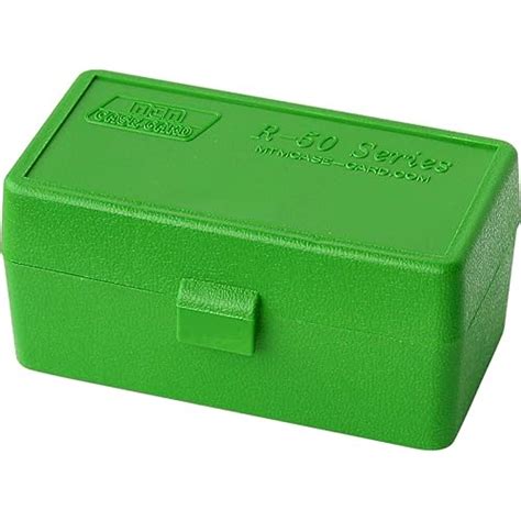 Buy MTM 50 Round Flip-Top Rifle Ammo Box 22 Hornet, .30 Carbine, .218 ...