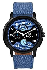 Lugano Stylish Blue Dial & Blue Strap Analog Wrist Watch for Women/Girl ...