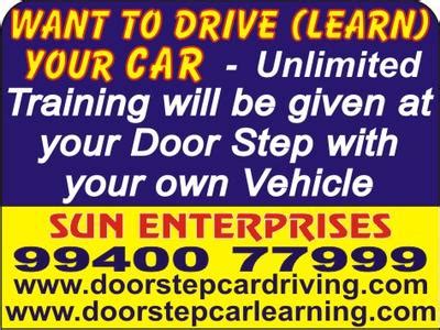 Driving School @ Your Doorstep - Driving Classes In Chennai Center ...