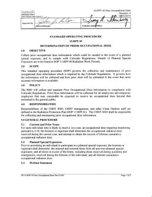 Fillable Online Prior Occupational Dose Documentation Fax Email Print ...