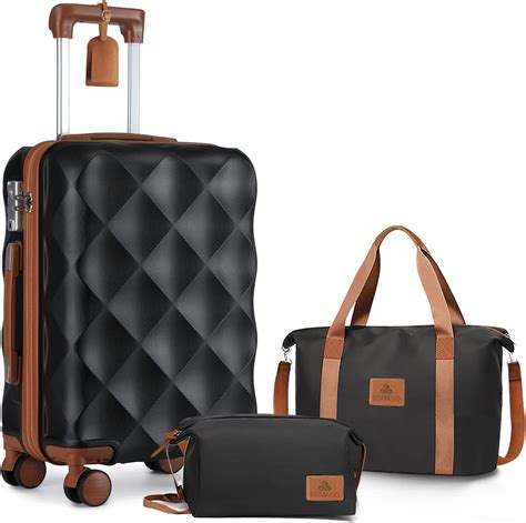 Somago Carry On Luggage 22x14x9 airline approved Spinner Wheels ...