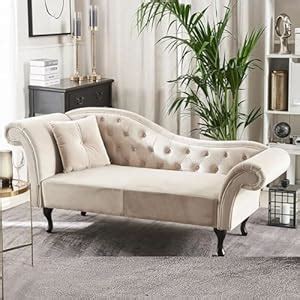 INTERIOR CRAFTS | Chesterfield Chaise Lounge Couch Button tuffted ...