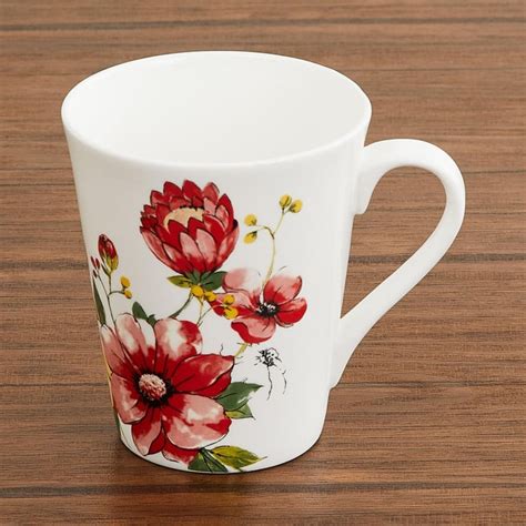Buy Mandarin Printed Bone China Mugs - Set Of 3 Pcs. from Home Centre ...