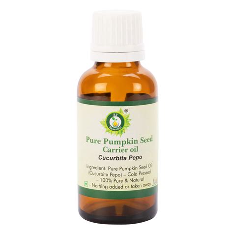 Buy R V Essential Pure Pumpkin Seed Carrier Oil 50ml- Cucurbita Pepo ...