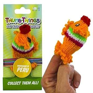 Buy ThumbThings Finger Puppets Puffer Fish Finger Puppet, Neon Orange ...