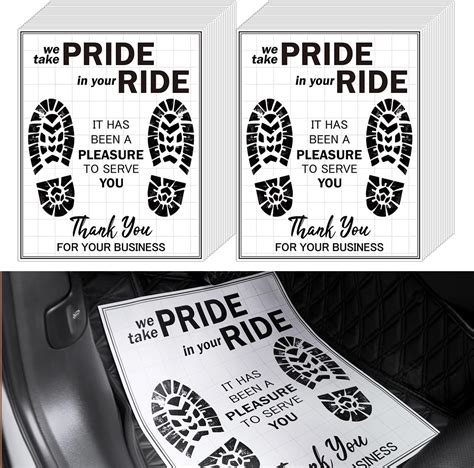 Amazon.com: White Car Paper Floor Mats for Cars, 110 Pcs Disposable ...