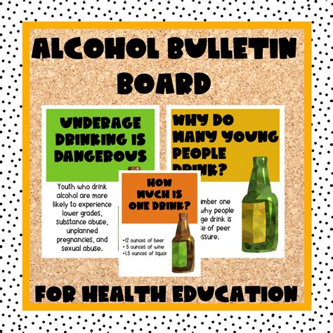 Alcohol Bulletin Board | Health Bulletin Board - Classful