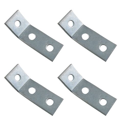 JCBIZ 4pcs Metal Corner Brace Metal Brackets 45 Degree Bracket with 3 ...