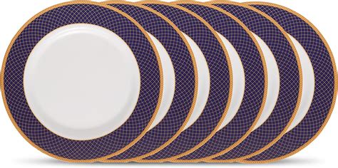 Buy VarEesha Gold Mustard Ceramic 7 Inch Side | Quarter Plates Set of 4 ...