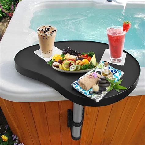 Buy Kacsoo Spa Caddy Side Table Tray, 360° Rotation Design Spa Tray ...