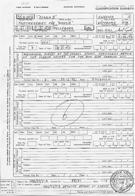 BV survey report diana II