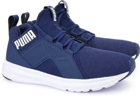 Puma Enzo Mesh Running Shoes - Buy Blue Depths-Puma White Color Puma ...