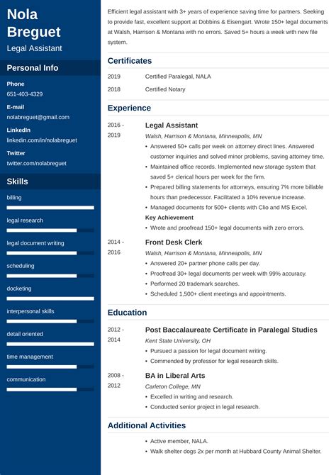 Legal Assistant CV—Template & 25+ Writing Tips