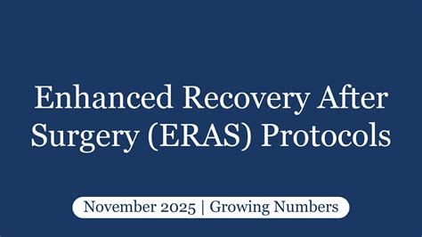 Enhanced Recovery After Surgery (ERAS) Protocols