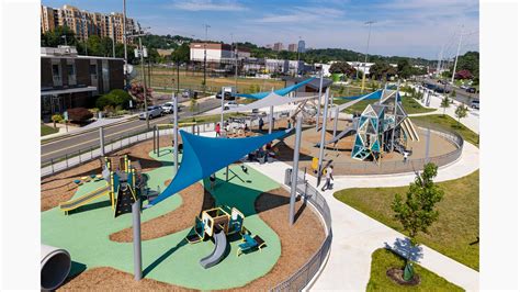 Jennie Dean Park - Colorful Playground Towers