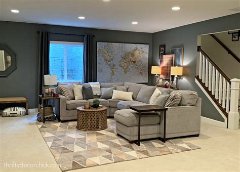Blue Gray Paint Colors For Basement at Kimberly Borges blog