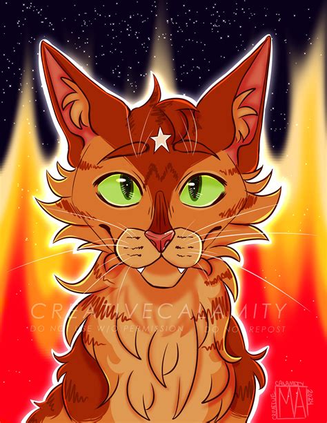 Firestar - Warrior Cats Art Print - Etsy