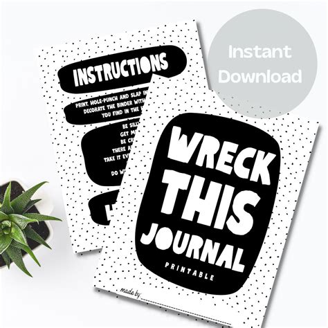 Wreck This Journal Before And After
