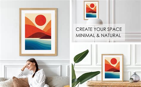 COLOSSAL ART HOUSE Modern scenery Art Poster Frame Wall Painting for ...