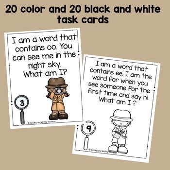 Double Vowels Phonics Riddles Word Work by Reading and Writing Redhead