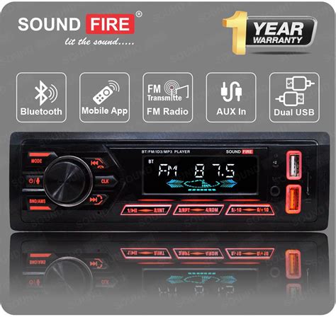 SOUND FIRE SF-209U Charge Pro+ Dual-USB/Mobile-APP/FM/SD/AUX/Bluetooth ...