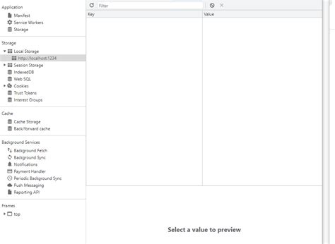 Local Storage Diagram 的图像结果