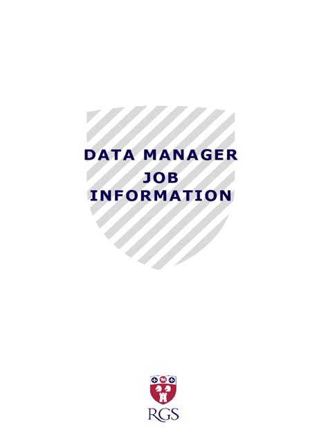 Fillable Online DATA MANAGER JOB INFORMATION Fax Email Print - pdfFiller