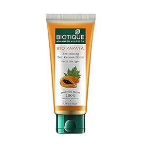 Buy Biotique Bio Papaya Revitalizing Tan Removal Scrub, 50 g Online at ...