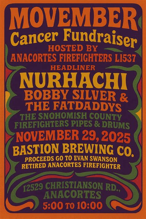 Movember Fundraiser , Bastion Brewing Company, Anacortes, 29 November ...
