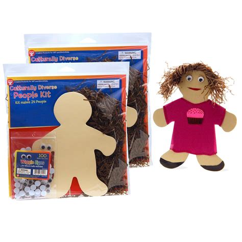 Culturally Diverse People Kit, 7", 24 Per Pack, 2 Packs | Michaels