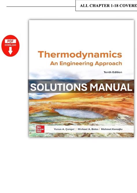 Solution Manual for Thermodynamics: An Engineering Approach 10th ...