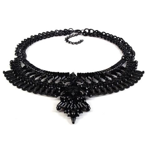Juhi Black Necklace - Shop Statement Jewelry Online - Edgability ...