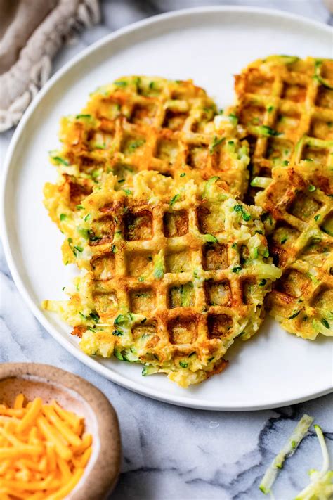 Savory Zucchini Waffles - Eating Healthy Blog