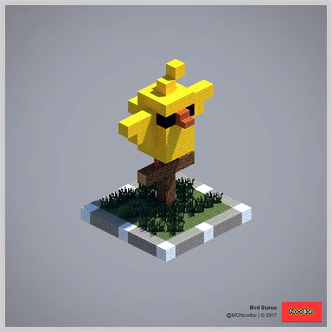 Image result for Crow Minecraft Statue Tutorial
