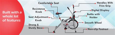 Kamachi Home Gym Excersise Cycle Air Bike Dual Action Bike : Amazon.in ...