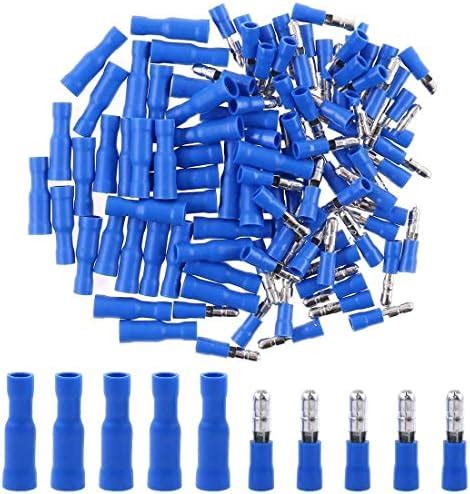 HASTHIP® 200pcs Insulated Spade Wire Connector Female/Male Insulated ...