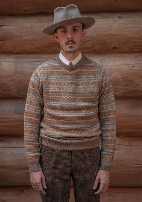 Stonybreck Lambswool Fair Isle Sweater - Burnt Oranges – Thomas ...