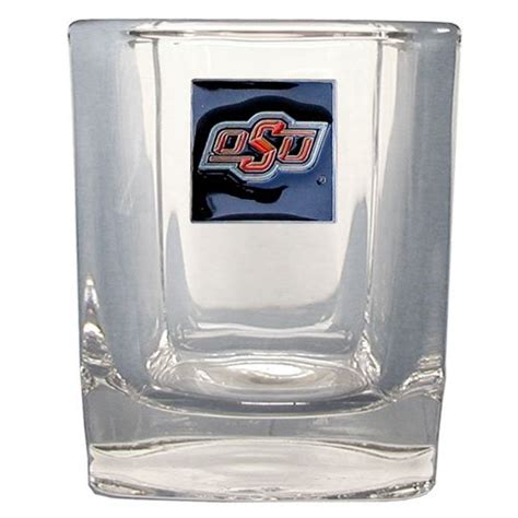 NCAA Oklahoma State Cowboys Square Rocks Glass : Amazon.in: Sports ...