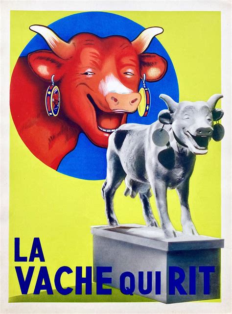 LA VACHE QUI RIT : Rare planche d'imprimeur par Kollar. Ca 1930 ...