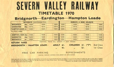 Image result for SVR Timetable
