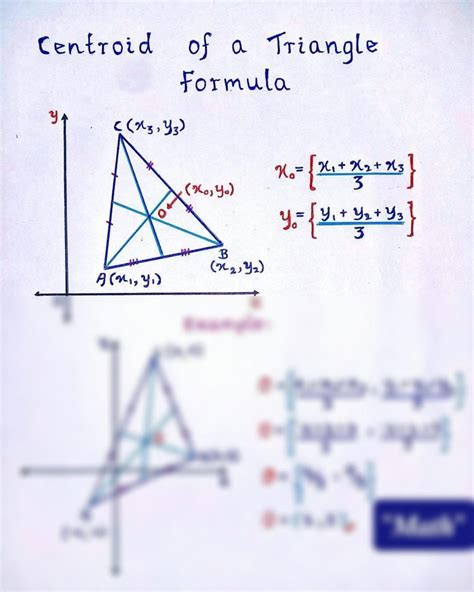 SOLUTION: Centroid of triangle formula - Studypool