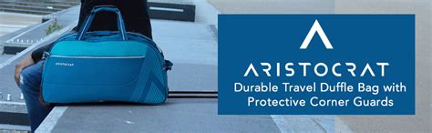 Aristocrat Dale Polyester 51.6 Cms Blue Travel Duffle with Corner ...