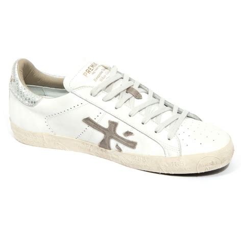 H0536 sneaker uomo PREMIATA STEVEN men vintage effect leather shoe ...