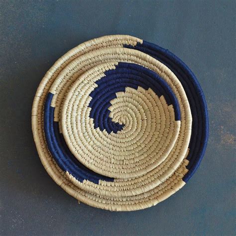 Multi color Abstract Handwoven Sabai Grass Wall Basket - Wall Hanging ...
