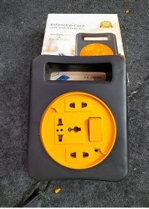 Avishi Extension Cord with 6 m Long Wire, Spike and Surge Protection 3 ...