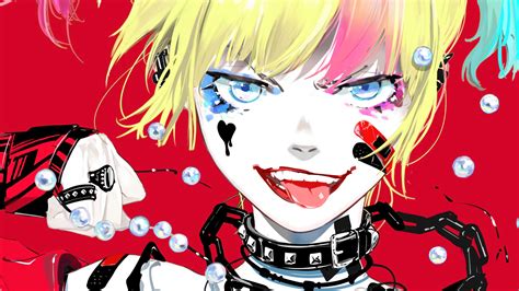Harley Quinn Anime Style 4K Hd Wallpaper | Rare Gallery