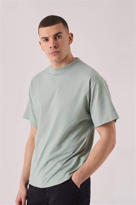 Men's Mint Green T-Shirt - Regular fit Essential Stretch | JMOJO ...
