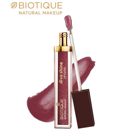 Biotique Natural Makeup Diva Shine Lip Gloss, Sugar Plum ...