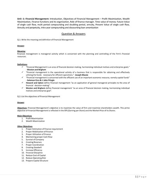 CF Unit 1 QA - Question answer samples of unit 1 for practice for 2nd ...